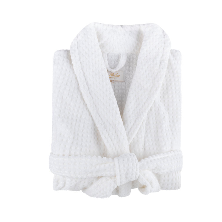 Peignoir De Bain HERMES Vintage Logo Echapee - Taille XS, Vert, Tissu éponge Coton, Boutons Toggle, Occasion Très Bon état